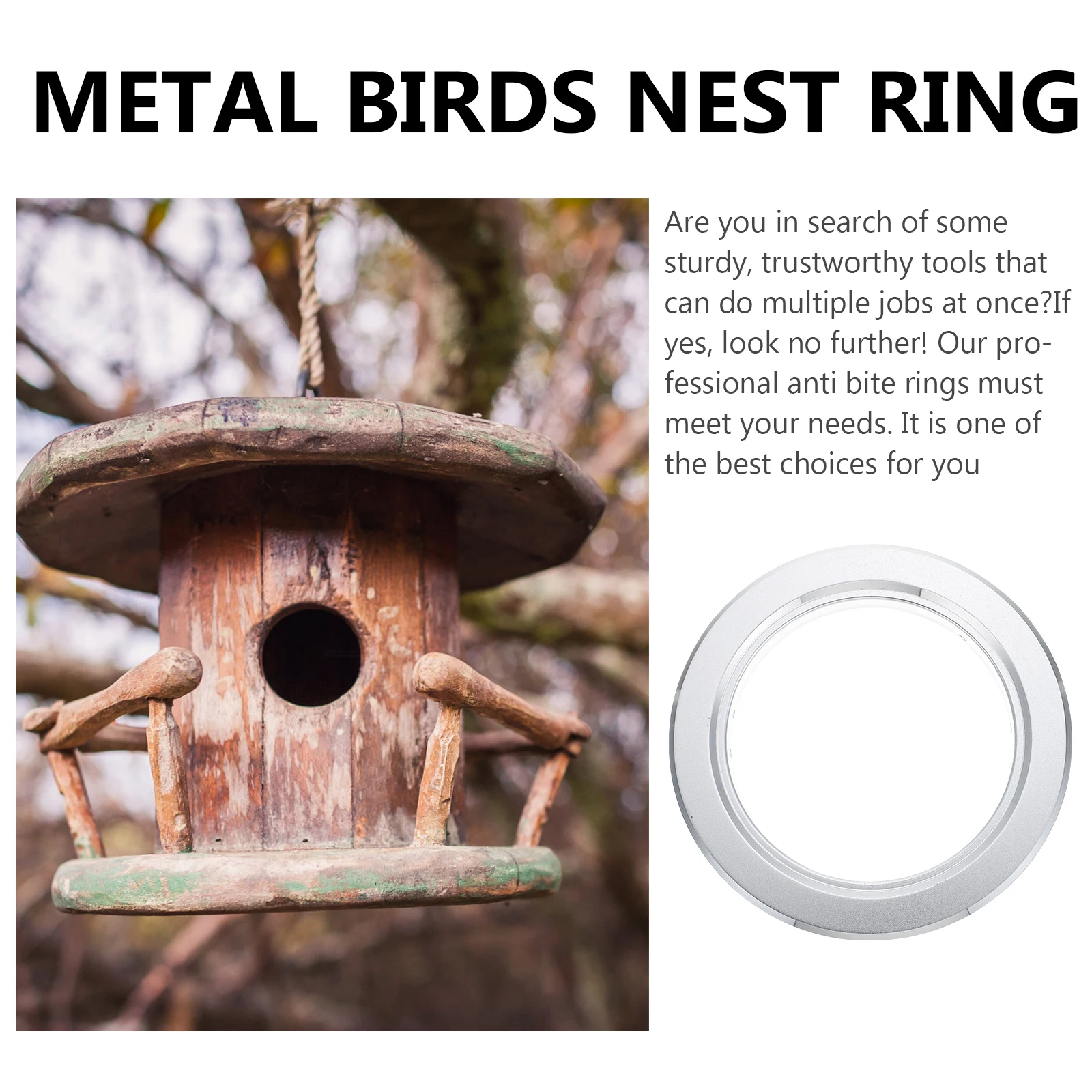 4pcs Anti-bite Ring Bird Nest Door Durable Metal Replacement Breeding Box Hole Guard Practical Parrot Nest Accessories
4pcs Anti-bite Ring Bird Nest Door Durable Metal Replacement Breeding Box Hole Guard Practical Parrot Nest Accessories