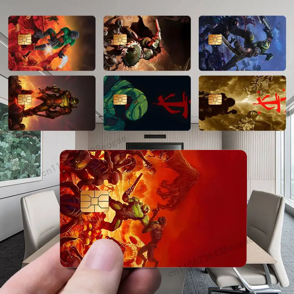 Game D-DooM-ES S-Slayer Decorative Credit Card Skin 4PCS Protection Card Stickers Creative Credit Debit Card Stickers
Game D-DooM-ES S-Slayer Decorative Credit Card Skin 4PCS Protection Card Stickers Creative Credit Debit Card Stickers