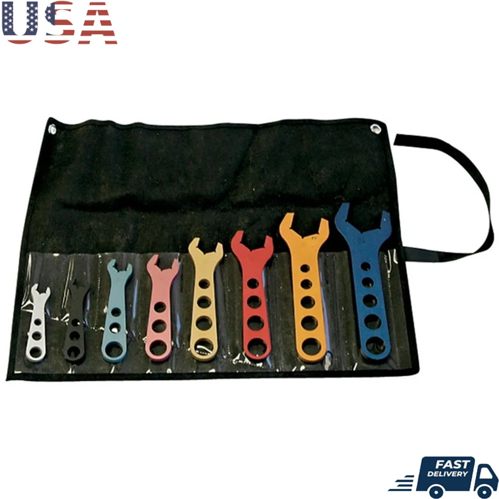 AN Wrench Set with Fold-Over Pouch 66978 Adjustable Tools Heavy Duty 2.5 lb Ideal Automotive Repair
AN Wrench Set with Fold-Over Pouch 66978 Adjustable Tools Heavy Duty 2.5 lb Ideal Automotive Repair
