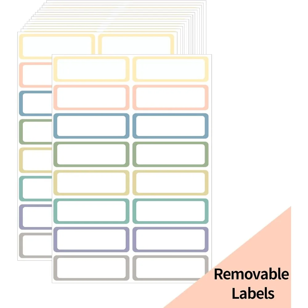 Removable Colored Rectangular Labels Water Oil Tear Resistant 240 Count Eight Colors
Removable Colored Rectangular Labels Water Oil Tear Resistant 240 Count Eight Colors