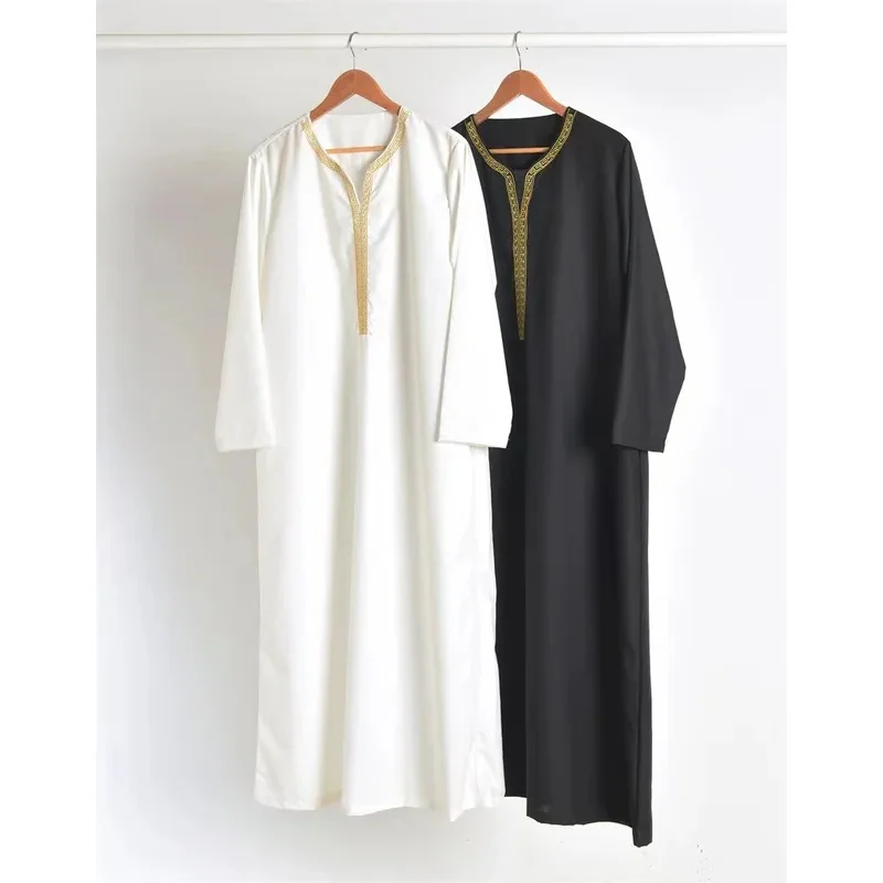 Мусульманская исламская одежда, мужской арабский халат, арабский винтажный мужской халат с длинным рукавом, свободный халат в Дубае, Саудовской Аравии, кафтан, мужская одежда 
Мусульманская исламская одежда, мужской арабский халат, арабский винтажный мужской халат с длинным рукавом, свободный халат в Дубае, Саудовской Аравии, кафтан, мужская одежда