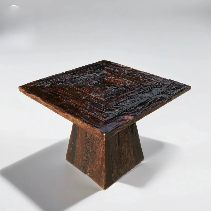 Return table Solid wood wabi-sabi wind one-legged square dining table
Return table Solid wood wabi-sabi wind one-legged square dining table