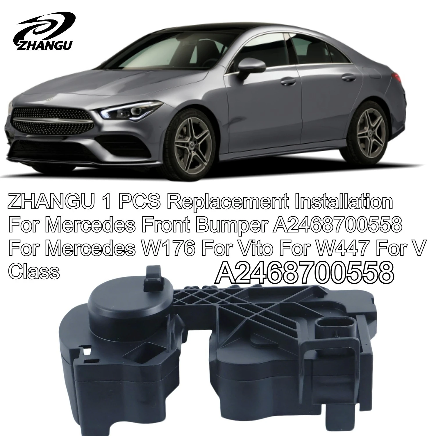 ZHANGU 1 PCS Replacement Installation For Mercedes Bens Front Bumper A2468700558 For Mercedes Bens W176 For Vito W447 V Class
ZHANGU 1 PCS Replacement Installation For Mercedes Bens Front Bumper A2468700558 For Mercedes Bens W176 For Vito W447 V Class