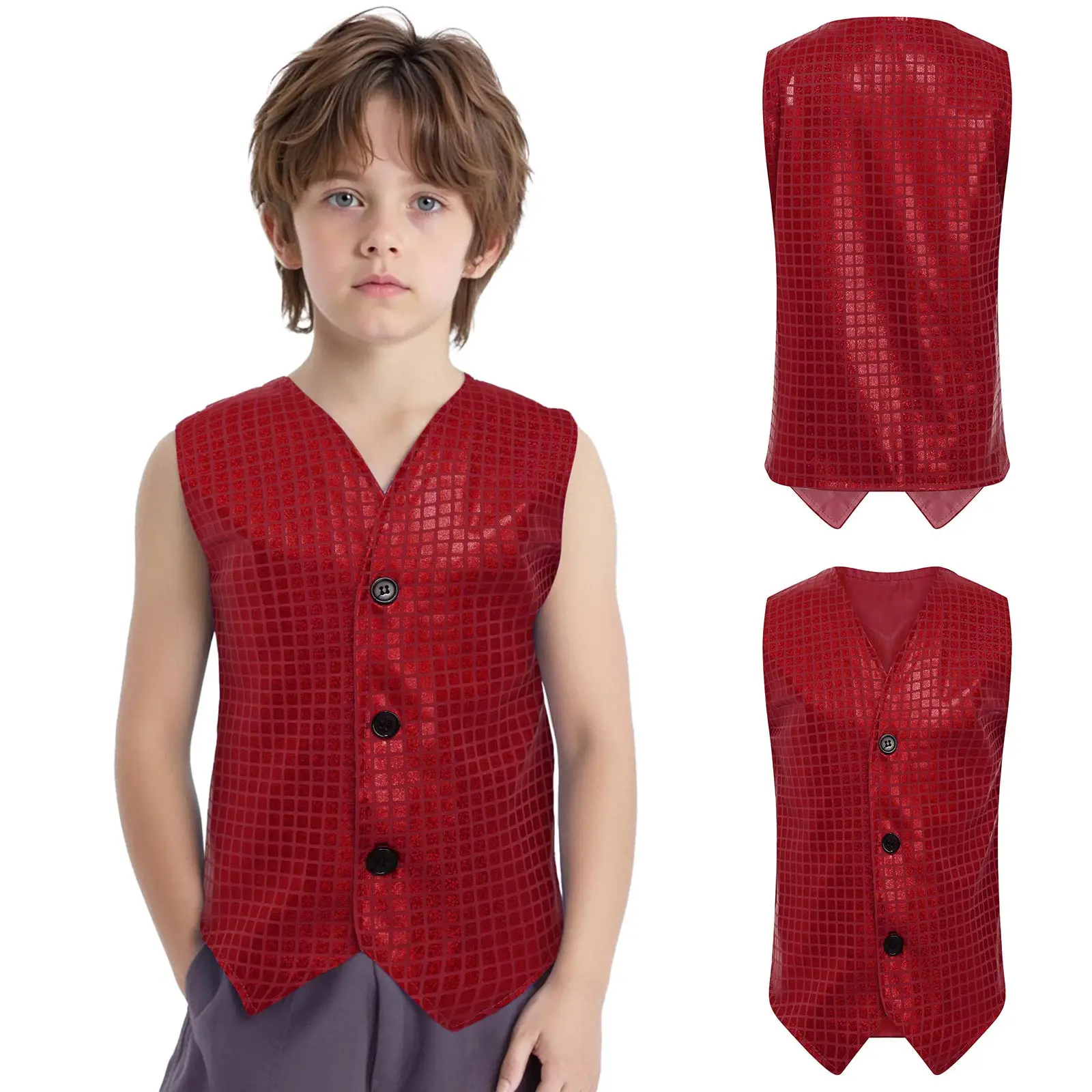 Детский металлический блестящий жилет в стиле хип-хоп, джаз, уличный танцевальный жилет для мальчиков и девочек, диско-рейв-вечеринка, костюм для хора, сценического выступления
Детский металлический блестящий жилет в стиле хип-хоп, джаз, уличный танцевальный жилет для мальчиков и девочек, диско-рейв-вечеринка, костюм для хора, сценического выступления