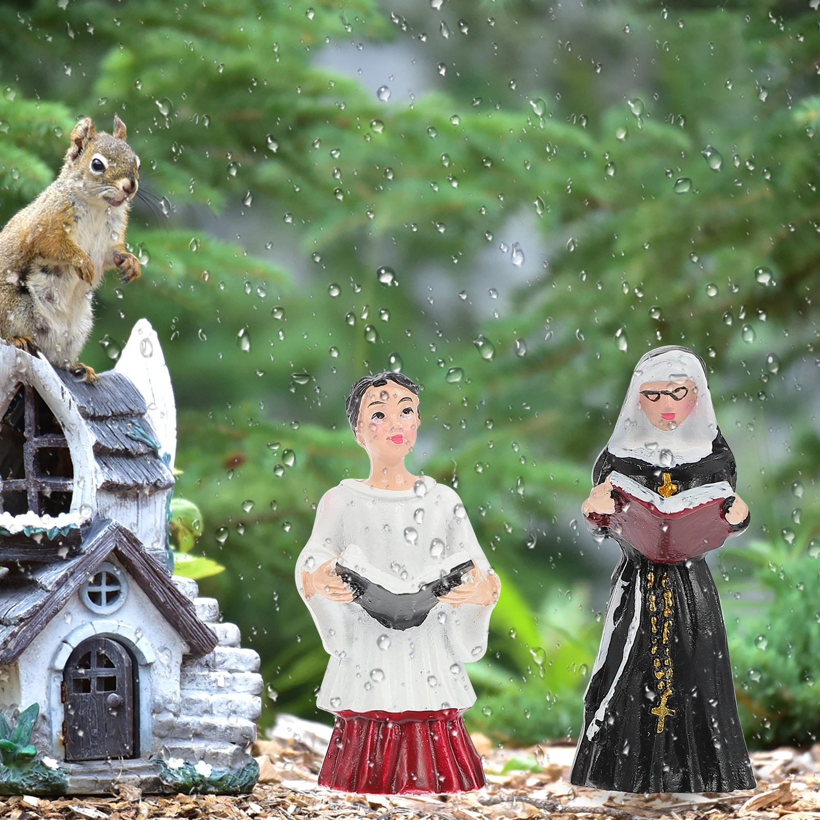 4Pcs Resin Nun Statue Creative Chanting Design for Sand Table Scene Landscaping Adorns Home Garden Decor Resin Nun Statue
4Pcs Resin Nun Statue Creative Chanting Design for Sand Table Scene Landscaping Adorns Home Garden Decor Resin Nun Statue