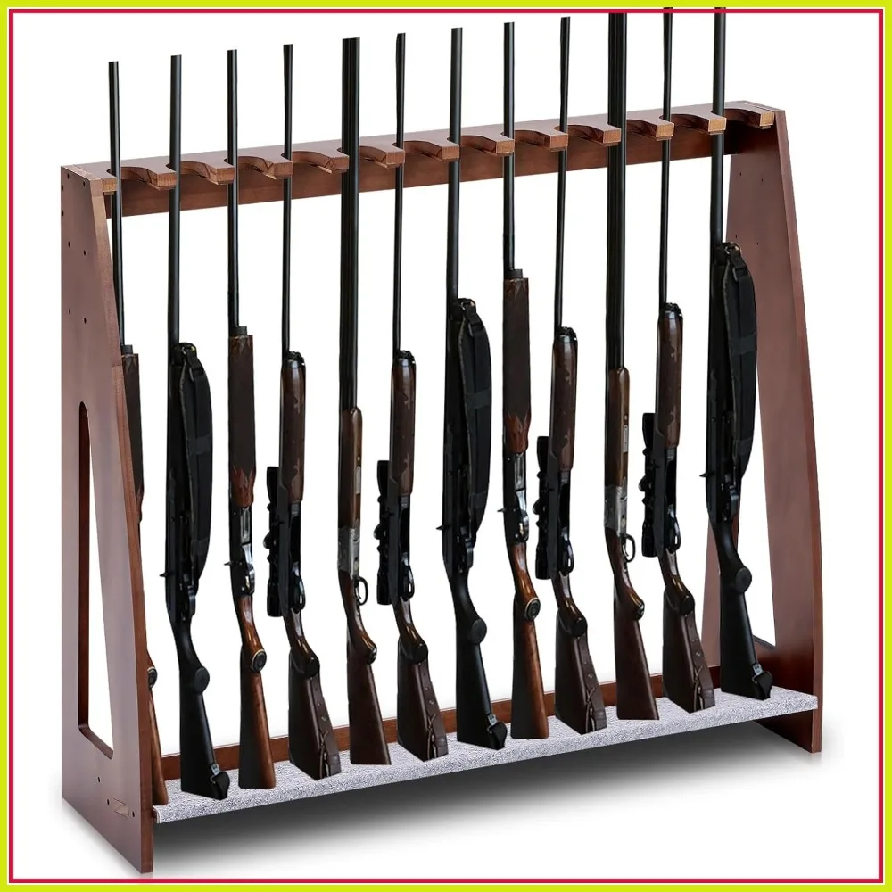 Wooden Floor Standing Gun Rack, Freestanding Vertical Rifle Display with Soft Padding, Heavy Duty Storage for Home Garage Office
Wooden Floor Standing Gun Rack, Freestanding Vertical Rifle Display with Soft Padding, Heavy Duty Storage for Home Garage Office