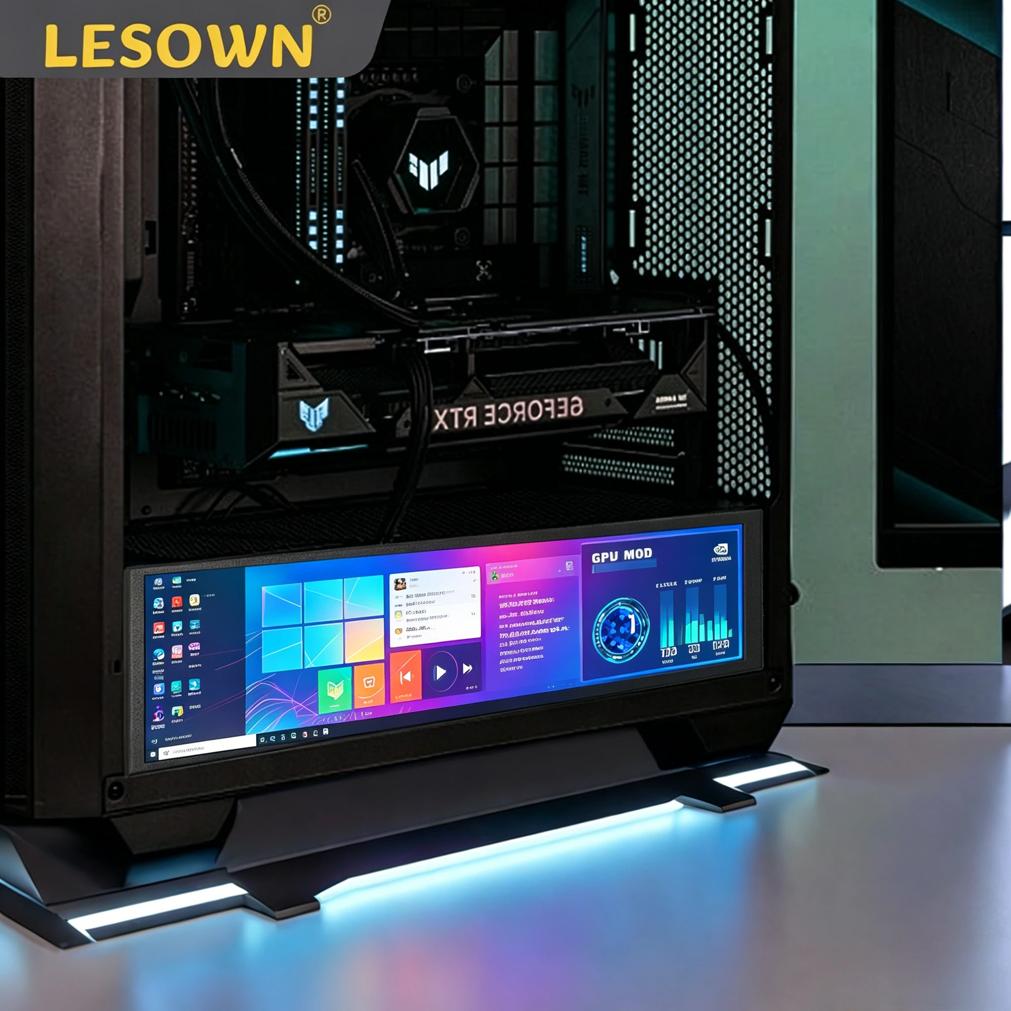 LESOWN 7.9 Inch Portable Extra Monitor Stretched Display External Compact Auxiliary Screen for Laptop PC Gaming Musical spectrum
LESOWN 7.9 Inch Portable Extra Monitor Stretched Display External Compact Auxiliary Screen for Laptop PC Gaming Musical spectrum