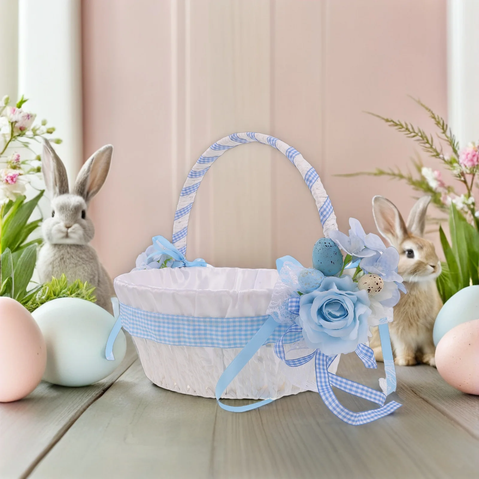 Handwoven Candy Storage Basket Rustic Flower Girl Basket Decorative Handle Easter Wedding Ceremony Party Favor Egg Storage
Handwoven Candy Storage Basket Rustic Flower Girl Basket Decorative Handle Easter Wedding Ceremony Party Favor Egg Storage