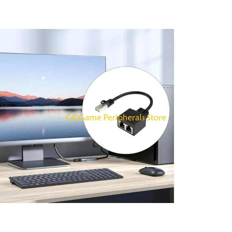 U55B 1 Male to 2 Female LAN Ethernet Splitter LAN Ethernet Socket Connectors Adapter
U55B 1 Male to 2 Female LAN Ethernet Splitter LAN Ethernet Socket Connectors Adapter