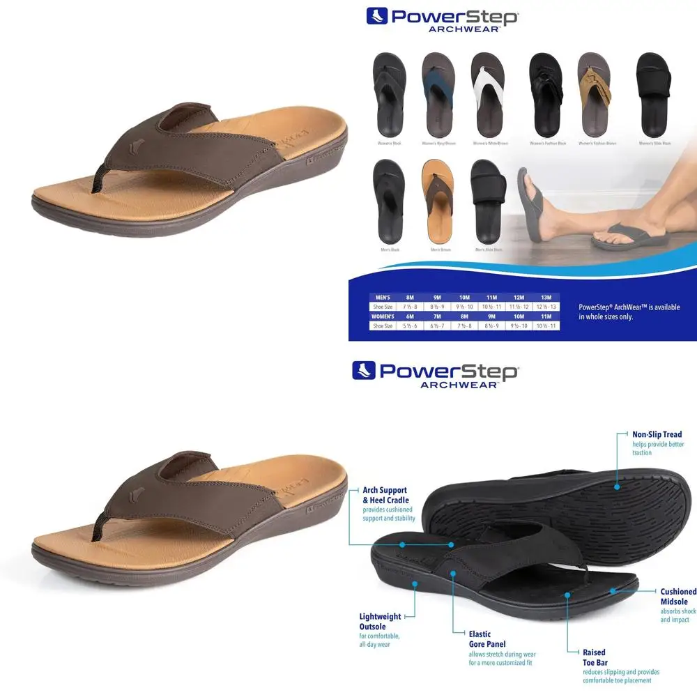 Men's Arch Support Orthotics for Sandals - Shock Absorbing, Lightweight, Non-Slip Sole
Men's Arch Support Orthotics for Sandals - Shock Absorbing, Lightweight, Non-Slip Sole
