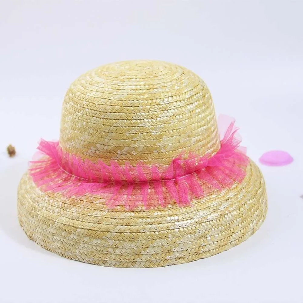 Cute Large Brim Children Straw Hat with Windproof Rope Rounded Toddler Beach Hat with Lace Breathable Sunshade Straw Cap Daily
Cute Large Brim Children Straw Hat with Windproof Rope Rounded Toddler Beach Hat with Lace Breathable Sunshade Straw Cap Daily