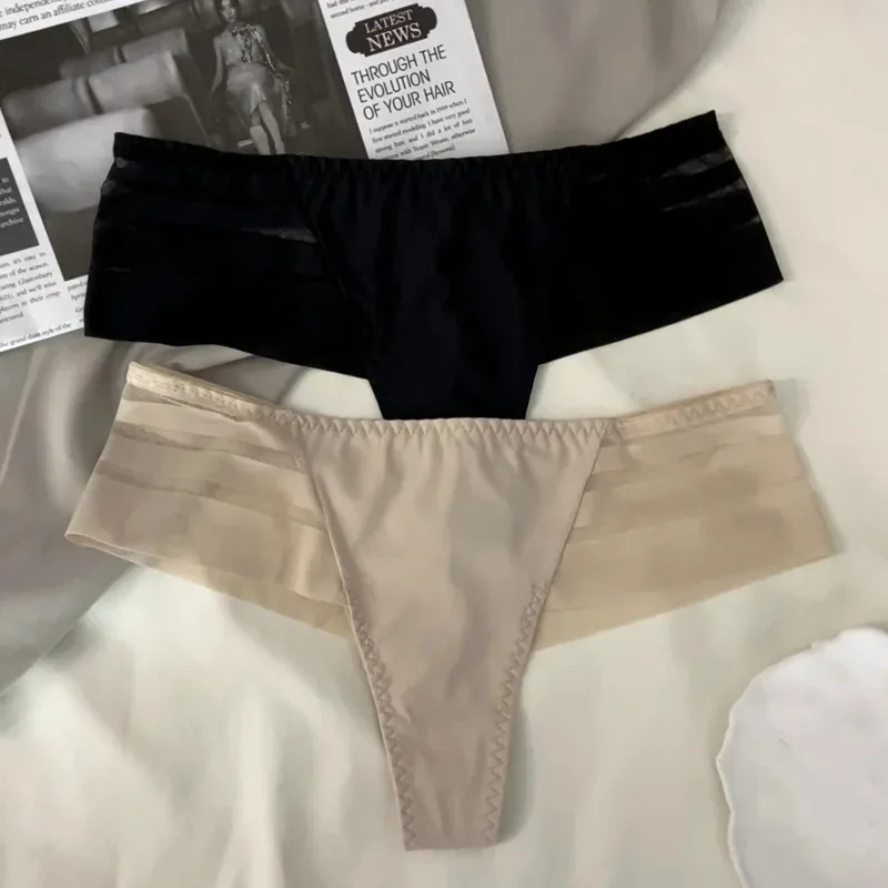 Ice Silk Thong Lace Striped Seamless Women Panties One-piece Sports Fitness Briefs High Elastic Hip-lifting T-pants Underwears
Ice Silk Thong Lace Striped Seamless Women Panties One-piece Sports Fitness Briefs High Elastic Hip-lifting T-pants Underwears