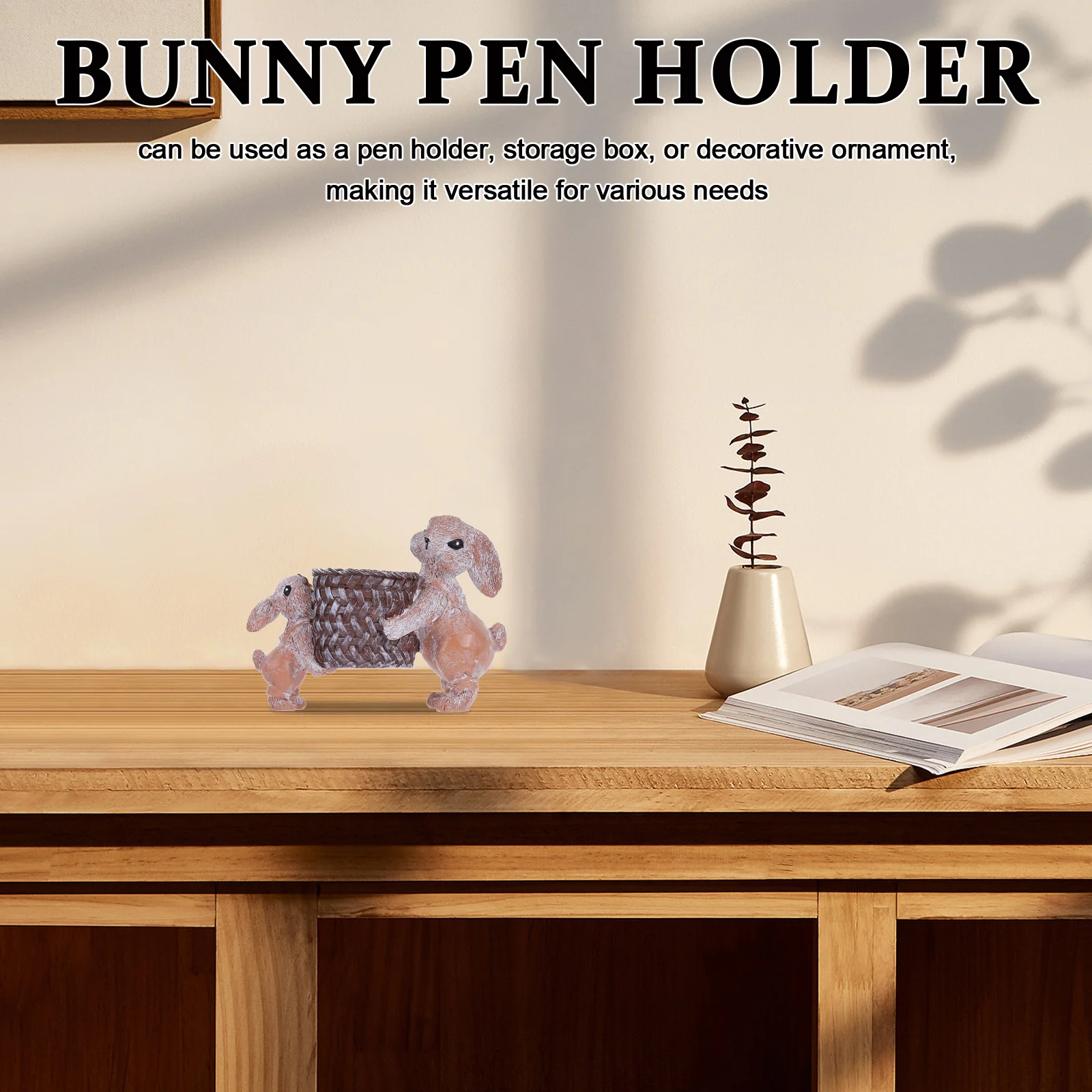 Cute Bunny Pen Holder Easter Rabbit Resin Desk Organizer Basket Home Decoration Stationery Supply
Cute Bunny Pen Holder Easter Rabbit Resin Desk Organizer Basket Home Decoration Stationery Supply