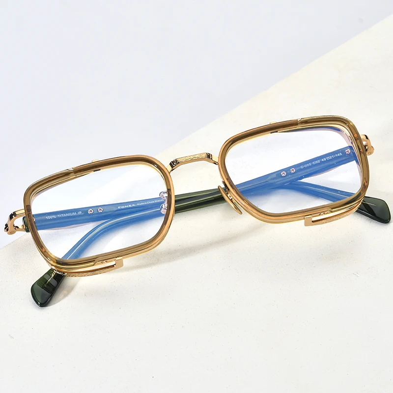 FONEX Acetate Titanium Eyeglasses Frame Men New Brand Design Retro Vintage Square Glasses Women Spectacles Japanese Eyewear E055
FONEX Acetate Titanium Eyeglasses Frame Men New Brand Design Retro Vintage Square Glasses Women Spectacles Japanese Eyewear E055