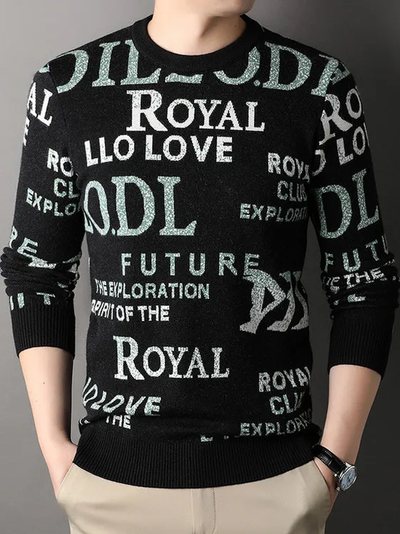 Trendy Men's Knitted Sweater Warm Base Layer round Ne Long Sve Wool Blend Fce Lined Autumn Winter Faion Top
Trendy Men's Knitted Sweater Warm Base Layer round Ne Long Sve Wool Blend Fce Lined Autumn Winter Faion Top