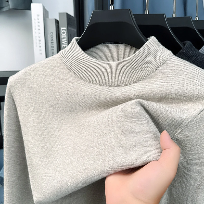 Light luxury men's knitted sweater high-quality classic solid color casual versatile pullover new soft comfort round neck top
Light luxury men's knitted sweater high-quality classic solid color casual versatile pullover new soft comfort round neck top