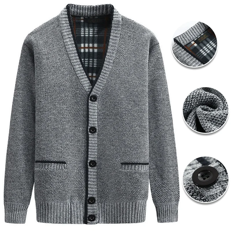 Men's New Autumn and Winter Thick Warm Cardigan Jackets Casual Sweater Coats Men Clothing
Men's New Autumn and Winter Thick Warm Cardigan Jackets Casual Sweater Coats Men Clothing