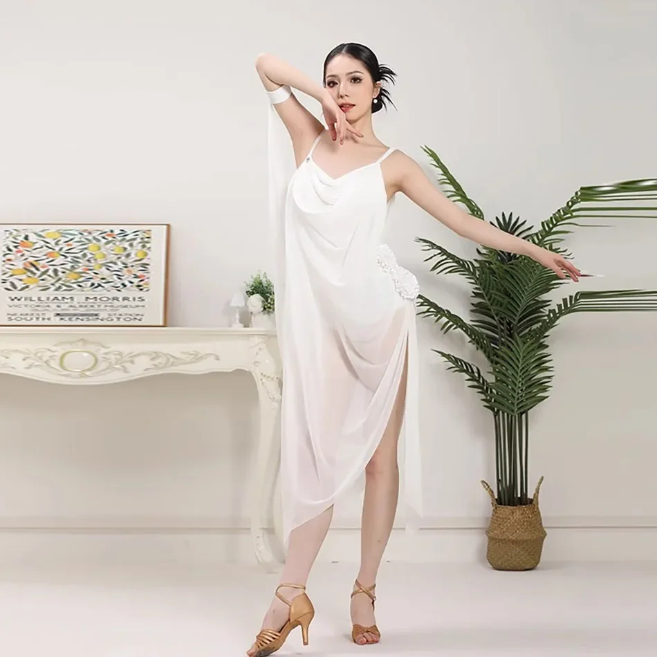 Female Suit Waltz Dress Latin Dance Suit CR375 Striped Flower Side Latin Dress Line Clothing
Female Suit Waltz Dress Latin Dance Suit CR375 Striped Flower Side Latin Dress Line Clothing