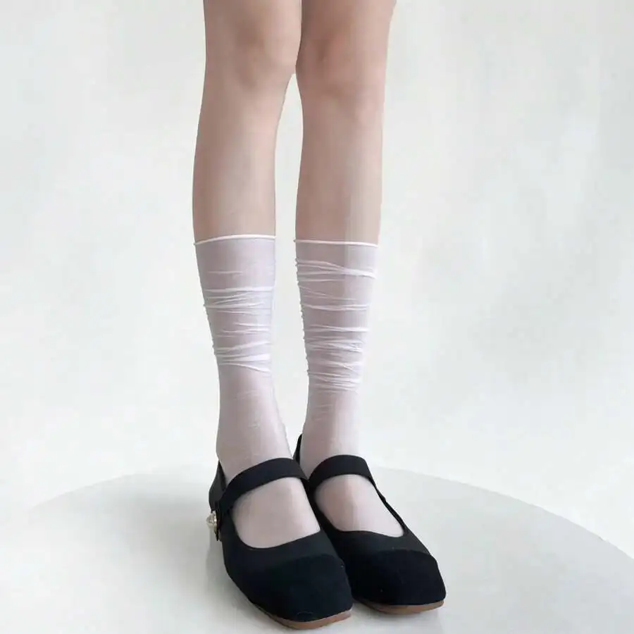 Women Nylon Long Socks Summer Thin Breathable Solid Color White Black Gray
Women Nylon Long Socks Summer Thin Breathable Solid Color White Black Gray