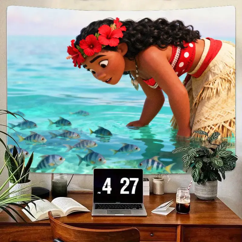 1 шт., гобелен Disney Moana Ocean Adventure, современное настенное искусство из полиэстера, декор тропической гавайской принцессы для гостиной, спальни
1 шт., гобелен Disney Moana Ocean Adventure, современное настенное искусство из полиэстера, декор тропической гавайской принцессы для гостиной, спальни