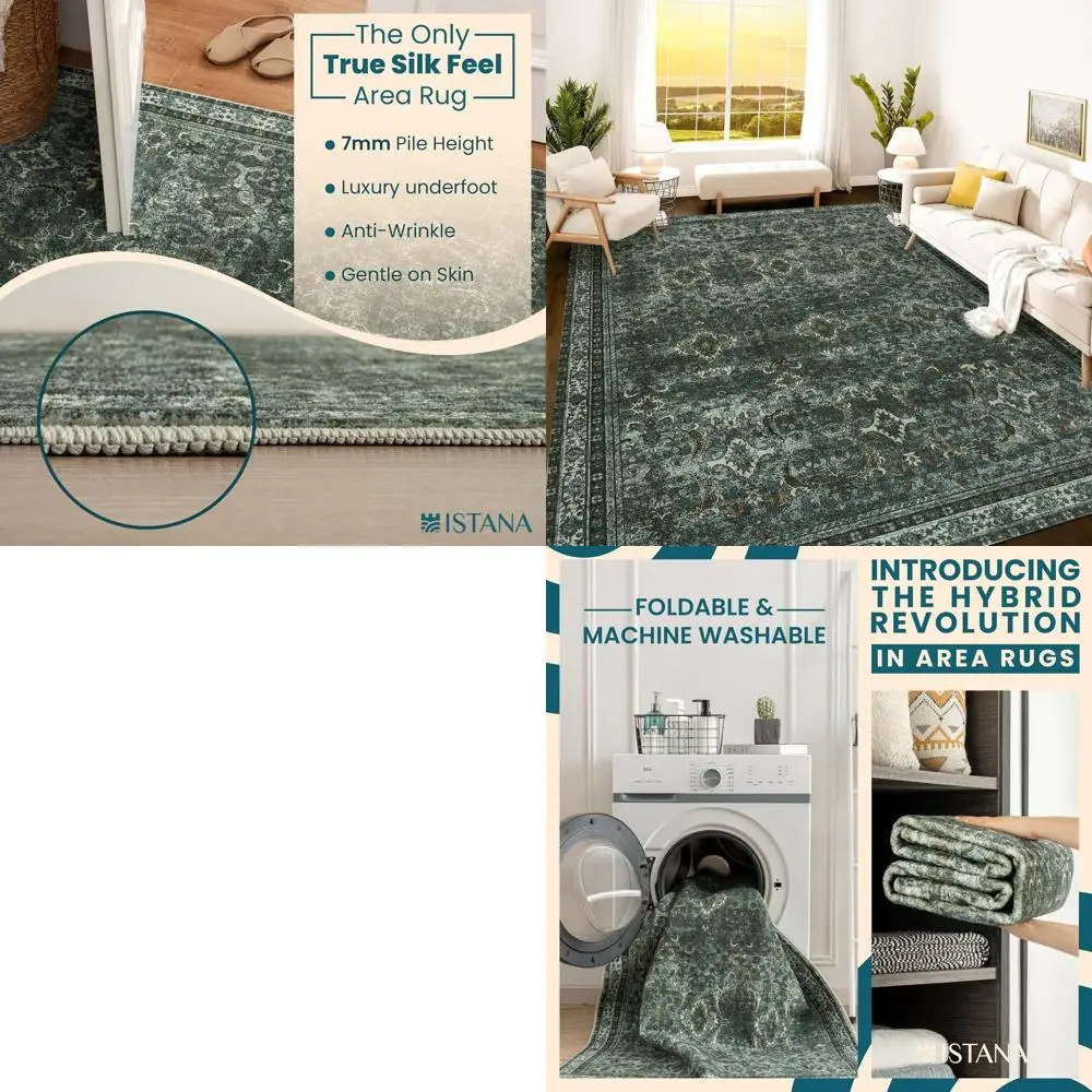 Green 9x12 Rug - Foldable Living Room & Bedroom Area Rugs - Stain-Resistant, Washable, Eco-Friendly
Green 9x12 Rug - Foldable Living Room & Bedroom Area Rugs - Stain-Resistant, Washable, Eco-Friendly
