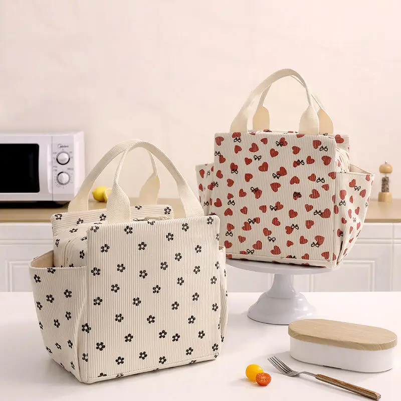 Corduroy Lunch Bag Thermal Insulation Lunch Box Storage Handbag Multifunctional Kid School Cooler Bag Picnic FoodPouch
Corduroy Lunch Bag Thermal Insulation Lunch Box Storage Handbag Multifunctional Kid School Cooler Bag Picnic FoodPouch