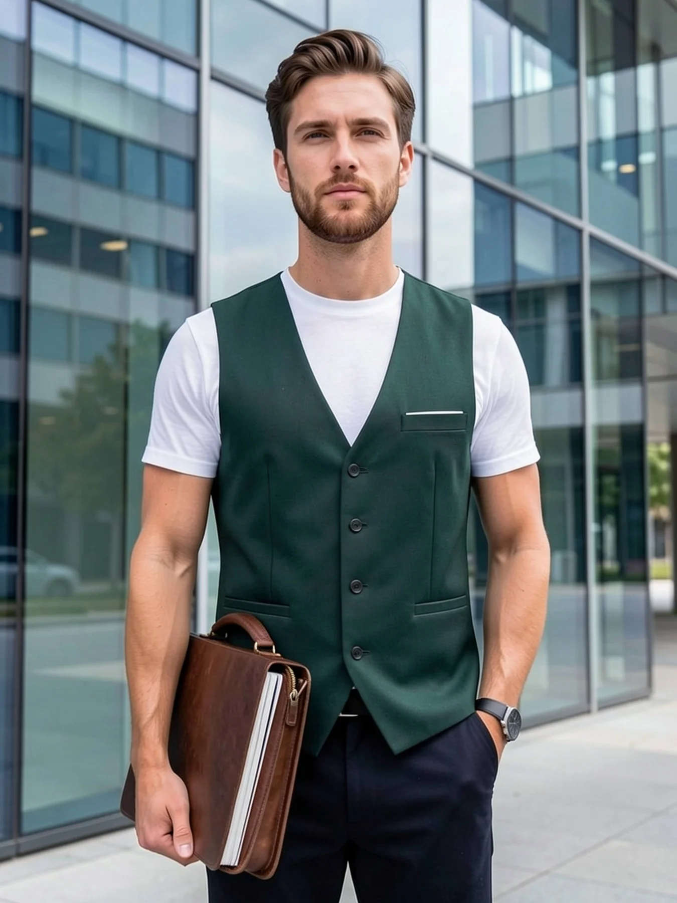 Men's Professional Suit Vest Single Breasted Solid Slim Elegant Office Party Wedding
Men's Professional Suit Vest Single Breasted Solid Slim Elegant Office Party Wedding