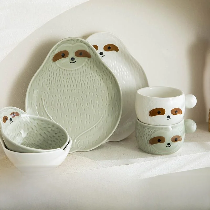 Cute Children's Breakfast Plate Ceramic Utensils Korean Japanese Salad Snack Oatmeal Bowl Fruit Breakfast Plate
Cute Children's Breakfast Plate Ceramic Utensils Korean Japanese Salad Snack Oatmeal Bowl Fruit Breakfast Plate