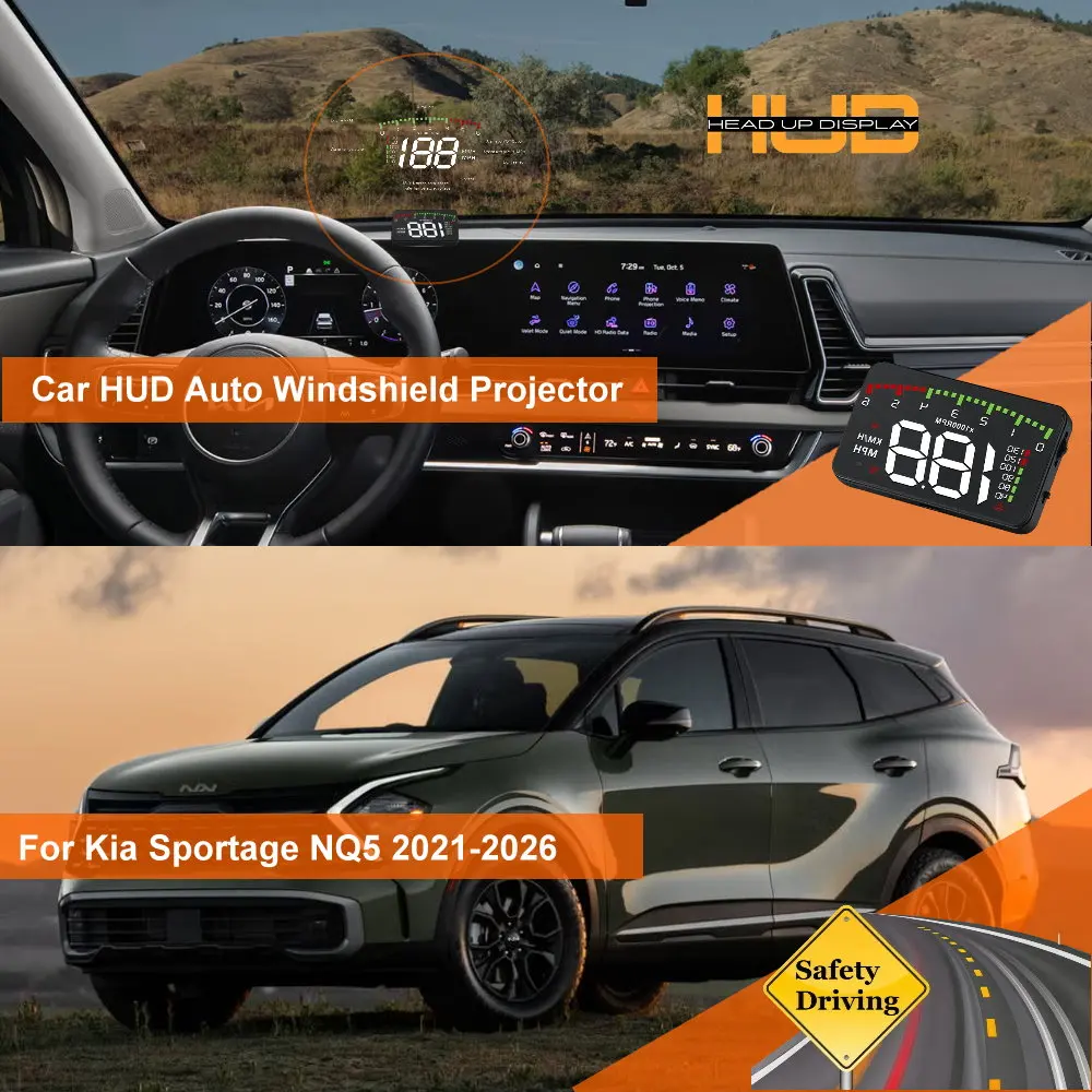 Car Head Up Display HUD For Kia Sportage SL 2010-2015 QL 2016-2021 NQ5 2022-2026 Auto Windshield Projector Accessories
Car Head Up Display HUD For Kia Sportage SL 2010-2015 QL 2016-2021 NQ5 2022-2026 Auto Windshield Projector Accessories
