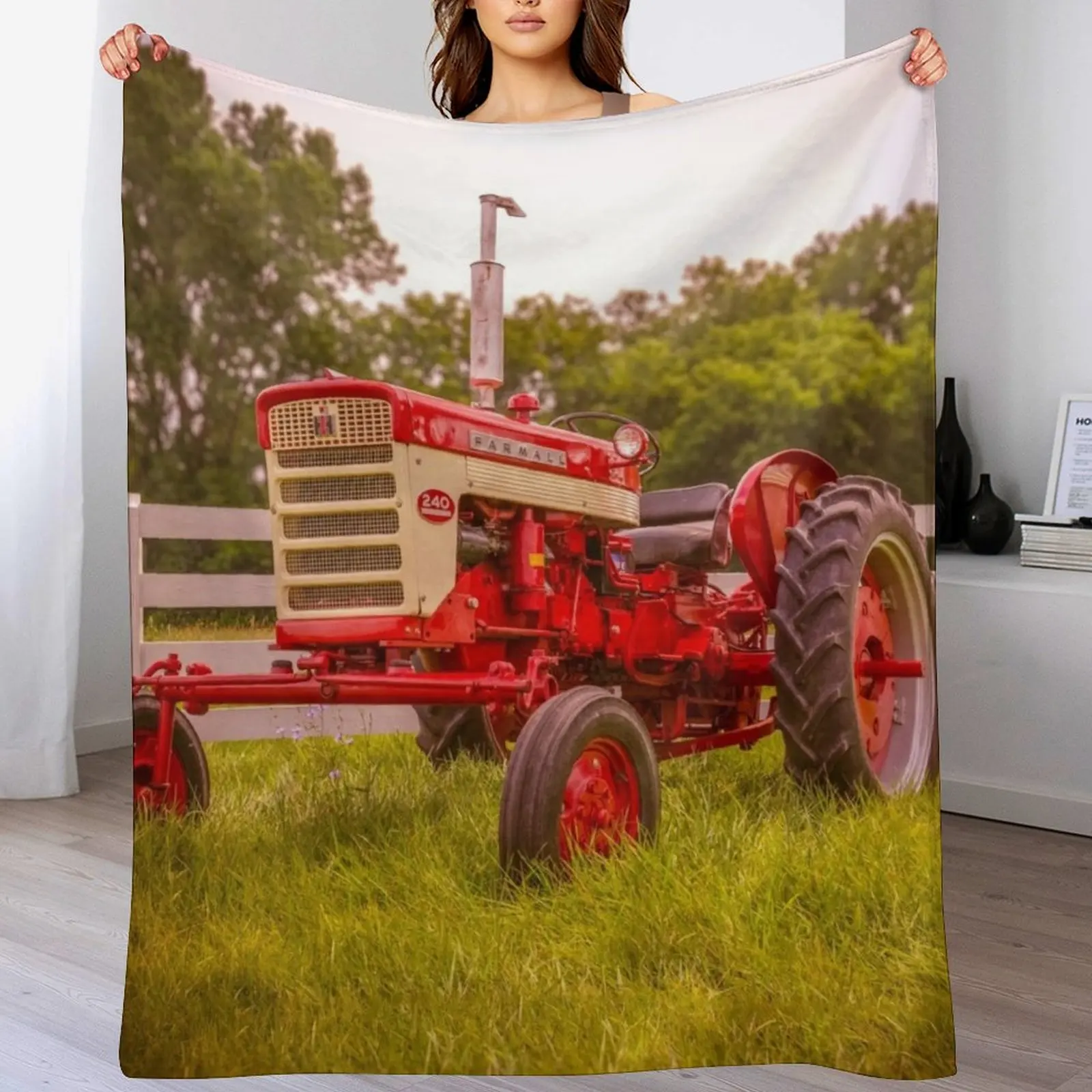 Tractors are Red Throw Blanket Multi Use Warm Blanket for Living Room Bedroom
Tractors are Red Throw Blanket Multi Use Warm Blanket for Living Room Bedroom
