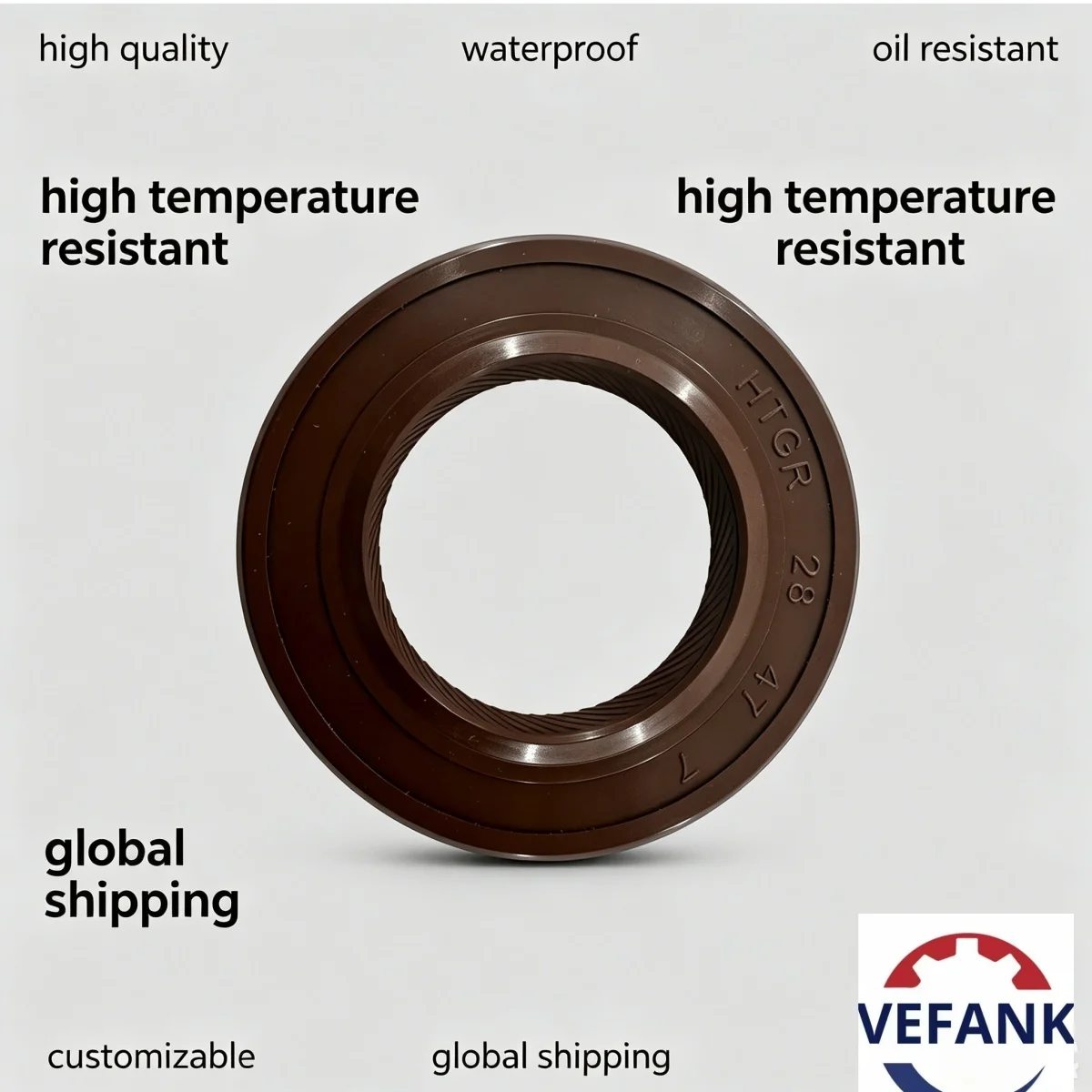 HTGR 28*47*7 Oil Seal NBR Metric Oil & Dust Seal High-Quality Double-Purpose Shaft Seal for Industrial Equipment
HTGR 28*47*7 Oil Seal NBR Metric Oil & Dust Seal High-Quality Double-Purpose Shaft Seal for Industrial Equipment