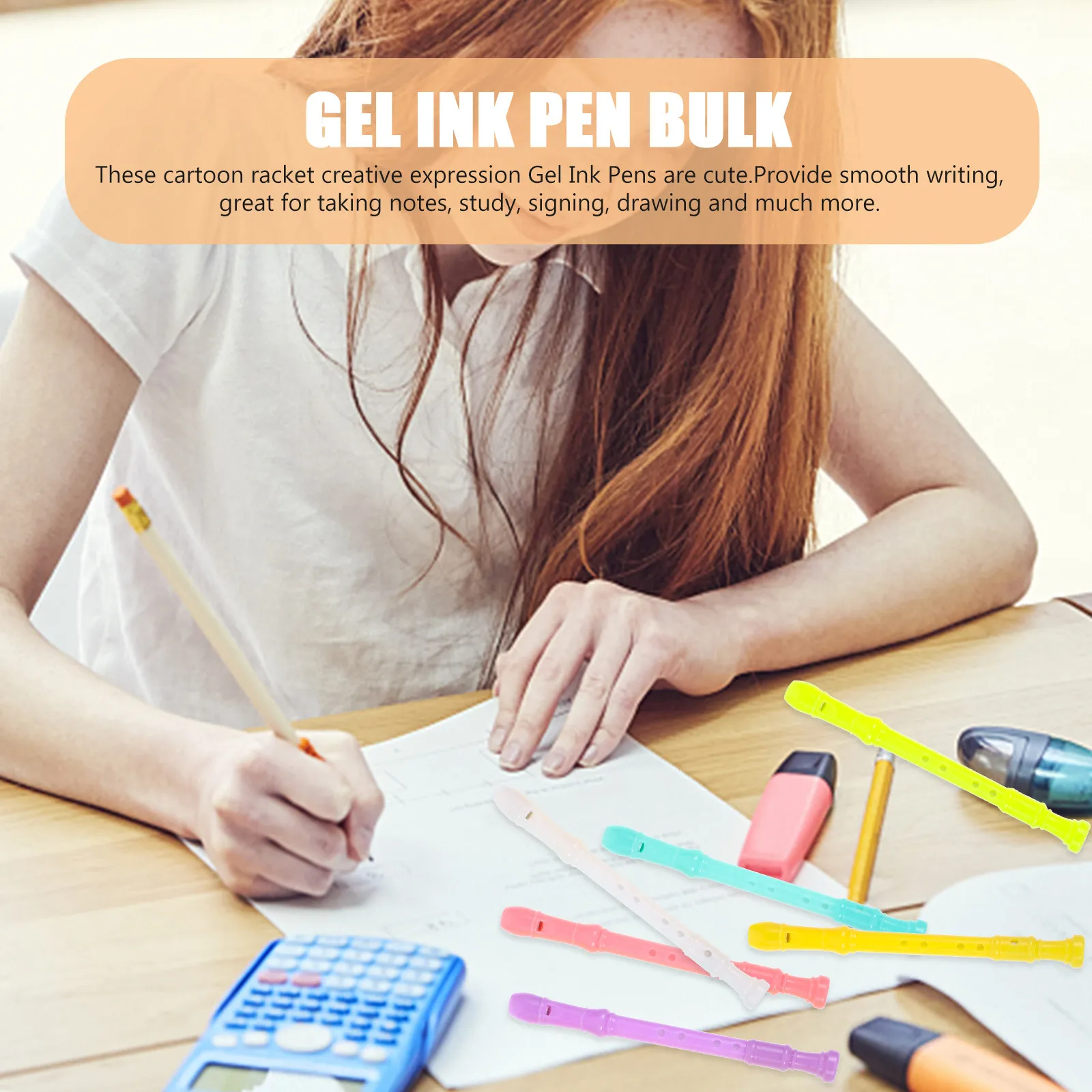 6Pcs Gel Pen Cartoon Creative Gel Ink Pens for School Office Writing Smooth Cute Student Gift Bulk Stationery Things for School
6Pcs Gel Pen Cartoon Creative Gel Ink Pens for School Office Writing Smooth Cute Student Gift Bulk Stationery Things for School