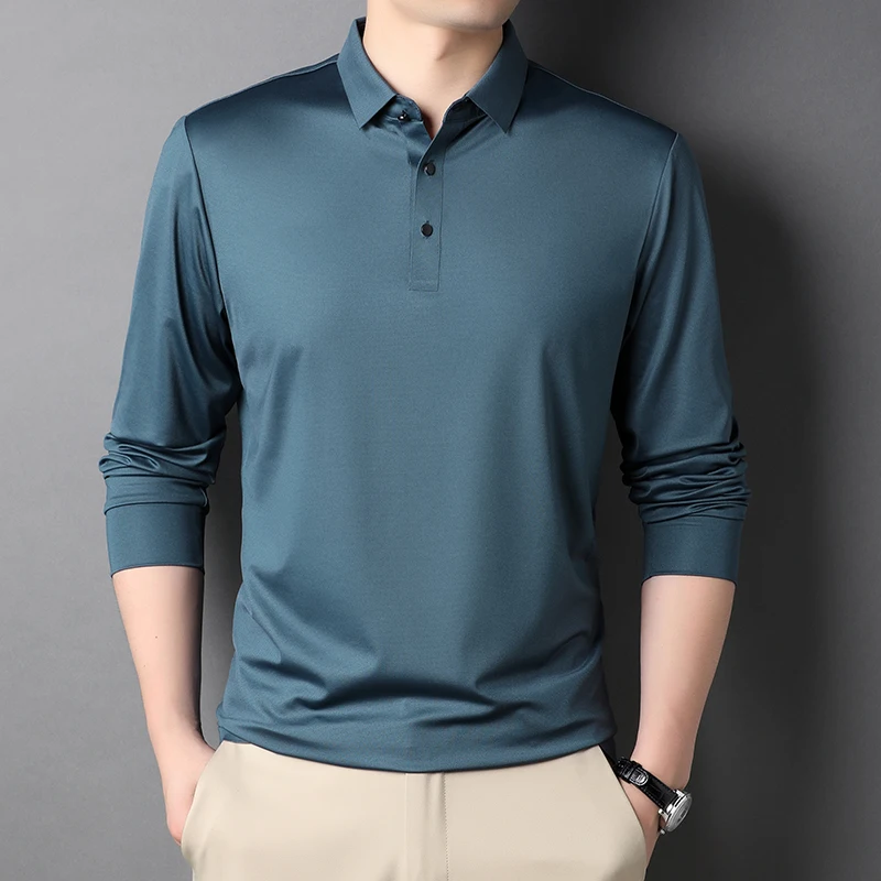 2022 Spring and Autumn Long Sleeve Mens Polo Shirts High Quality Solid Color Business Casual Polo Shirt Male Man Clothing 4XL
2022 Spring and Autumn Long Sleeve Mens Polo Shirts High Quality Solid Color Business Casual Polo Shirt Male Man Clothing 4XL