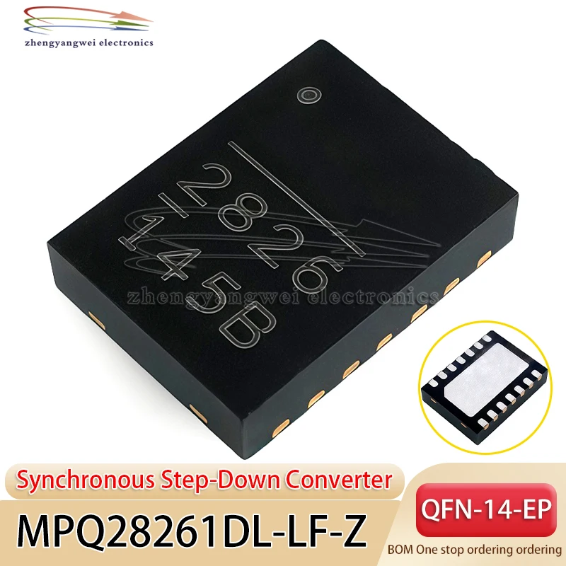 5PCS MPQ28261DL-LF-Z 2826 QFN-14-EP(3x4) 21V, 3A, 500kHz Synchronous Step-Down Converter DC-DC power management IC
5PCS MPQ28261DL-LF-Z 2826 QFN-14-EP(3x4) 21V, 3A, 500kHz Synchronous Step-Down Converter DC-DC power management IC