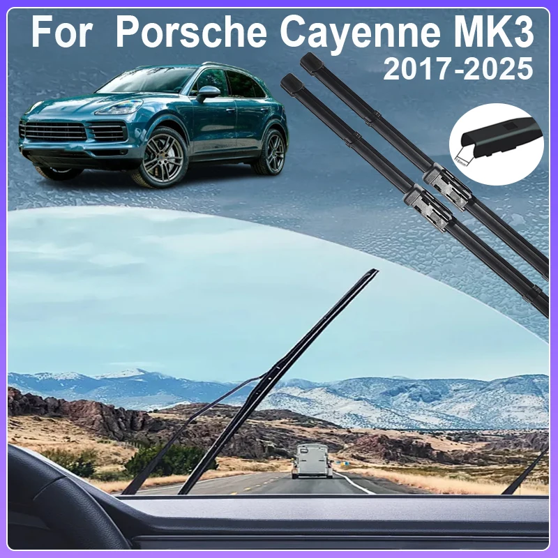 Для Porsche Cayenne MK3 III 9YA 9YB Запчасти Аксессуары 2017 ~ 2025 Автомобильное стекло Лобовое стекло Щетки стеклоочистителей Автомобильные дождевые лезвия 
Для Porsche Cayenne MK3 III 9YA 9YB Запчасти Аксессуары 2017 ~ 2025 Автомобильное стекло Лобовое стекло Щетки стеклоочистителей Автомобильные дождевые лезвия