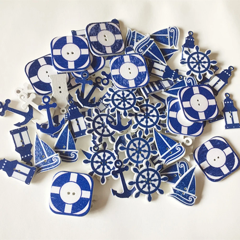 50Pcs Wooden Nautical Buttons Sailboat Lighthouse Life Buoy Rudder Design DIY Clothes Buttons for Sewing Knitting Scrapbooking
50Pcs Wooden Nautical Buttons Sailboat Lighthouse Life Buoy Rudder Design DIY Clothes Buttons for Sewing Knitting Scrapbooking