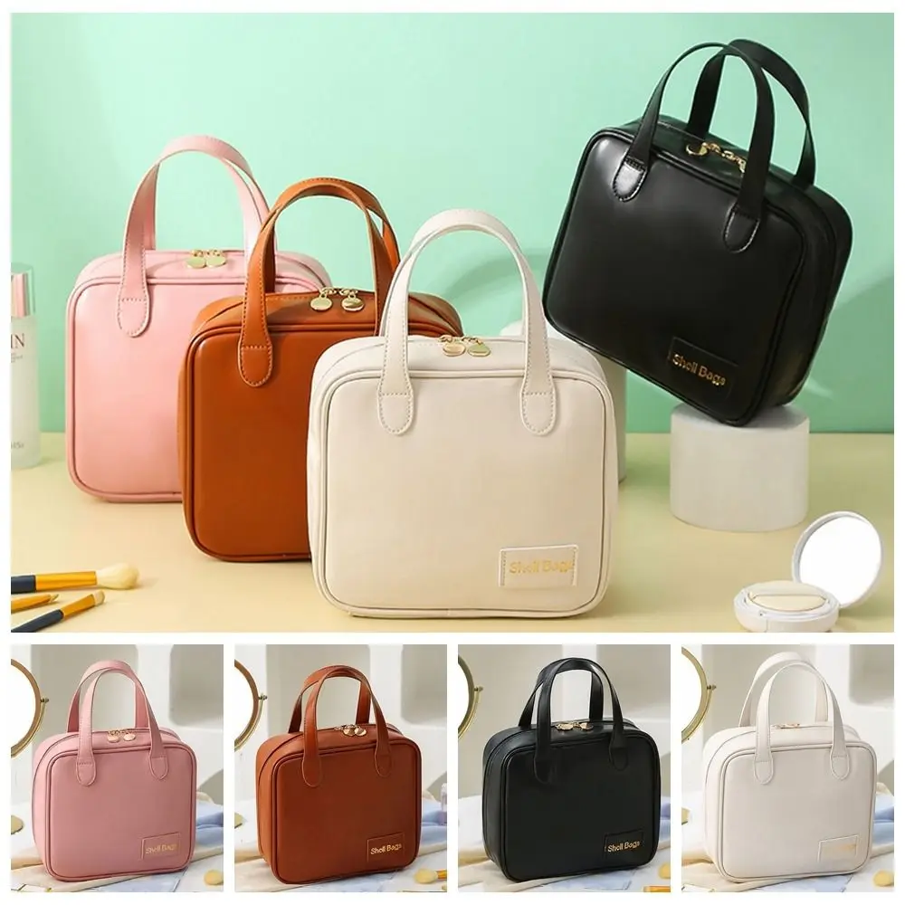 Portable Letter PU Leather Cosmetic Bag Zipper Handbag Makeup Pouch Bag Makeup Tote Waterproof Travel Wash Bag Shopping
Portable Letter PU Leather Cosmetic Bag Zipper Handbag Makeup Pouch Bag Makeup Tote Waterproof Travel Wash Bag Shopping