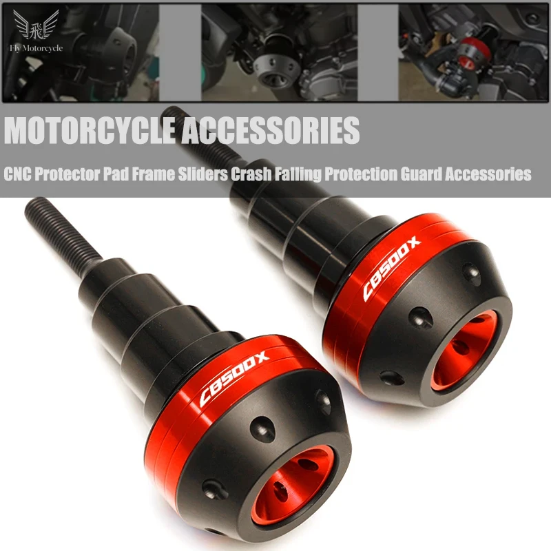 Motorcycle Frame Slider Fairing Guard CNC Falling Protection Crash Pad Protector For Honda CB500X CB-500X CB 500X 2013-2025
Motorcycle Frame Slider Fairing Guard CNC Falling Protection Crash Pad Protector For Honda CB500X CB-500X CB 500X 2013-2025