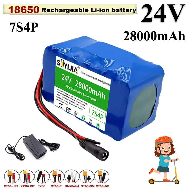 Nouvelle Batterie 24V 7S4P 18650 28Ah Pour Fauteuils Roulants Électriques Batterie Lithium-ion Rechargeable + Chargeur 29.4V
Nouvelle Batterie 24V 7S4P 18650 28Ah Pour Fauteuils Roulants Électriques Batterie Lithium-ion Rechargeable + Chargeur 29.4V