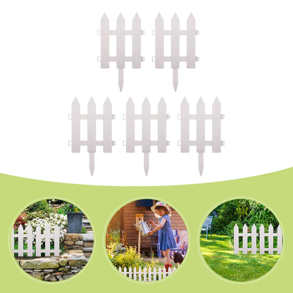 5 Sets White Plastic Garden Picket Fence 25Lx30H cm Ground Stakes Easy DIY Decorative Lawn Borders Fence Scene Adornment Yard
5 Sets White Plastic Garden Picket Fence 25Lx30H cm Ground Stakes Easy DIY Decorative Lawn Borders Fence Scene Adornment Yard