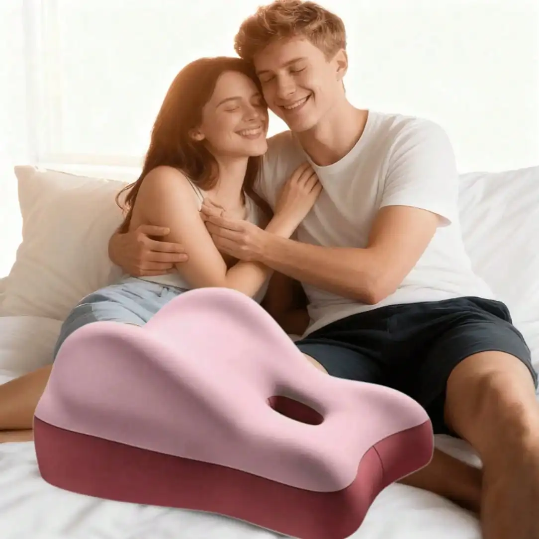 Couple's Memory Foam Wedge-Shaped Pillow, Couple's Seat Pillow, Multifunctional Couple's Backrest Pillow Low Hip Pad, 3D Memory
Couple's Memory Foam Wedge-Shaped Pillow, Couple's Seat Pillow, Multifunctional Couple's Backrest Pillow Low Hip Pad, 3D Memory