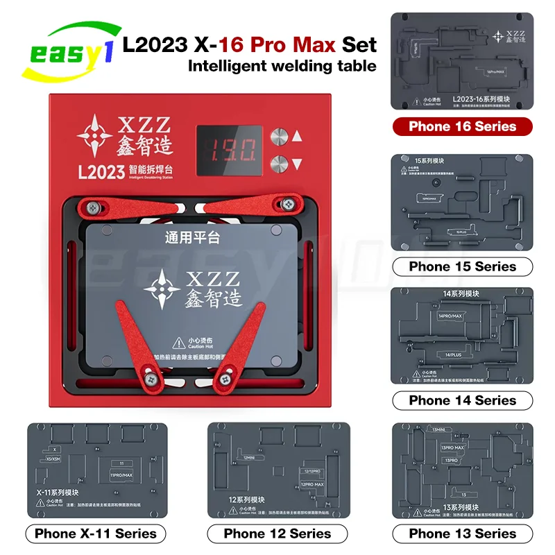 XZZ L2023 Интеллектуальная станция для распайки для iPhone X-16 Pro Max, материнская плата, микросхема, BGA трафарет, сварочный нагреватель, инструмент для ремонта
XZZ L2023 Интеллектуальная станция для распайки для iPhone X-16 Pro Max, материнская плата, микросхема, BGA трафарет, сварочный нагреватель, инструмент для ремонта