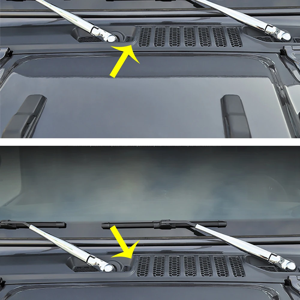 Lantsun JL1333 Bonnet Hood Scoop Air Flow Intake Vent Cover ABS Ventilation Mesh Wiper Water Guide Plate for Wrangler JL18-25
Lantsun JL1333 Bonnet Hood Scoop Air Flow Intake Vent Cover ABS Ventilation Mesh Wiper Water Guide Plate for Wrangler JL18-25