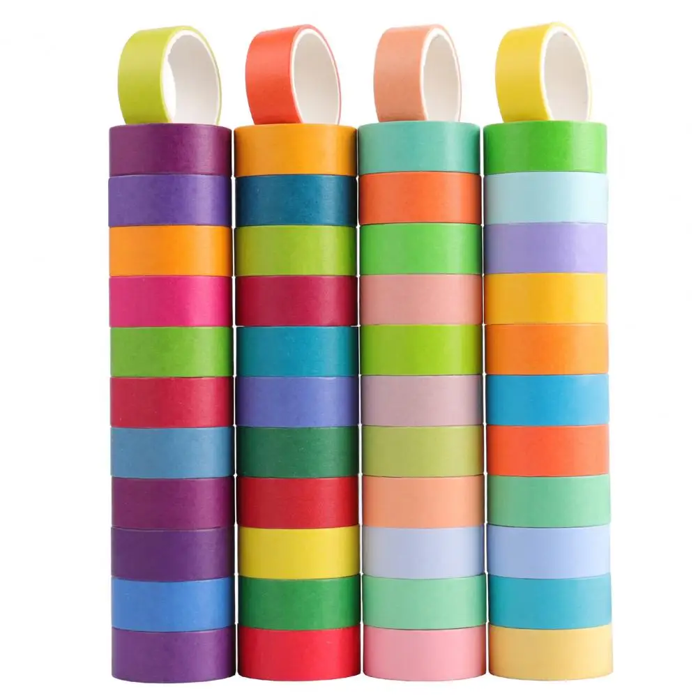 48 Rolls Washi Tapes Rainbow Colors Decorative Tapes 15mm Wide Colored Masking Tape for Journal Scrapbooking DIY Arts Crafts
48 Rolls Washi Tapes Rainbow Colors Decorative Tapes 15mm Wide Colored Masking Tape for Journal Scrapbooking DIY Arts Crafts
