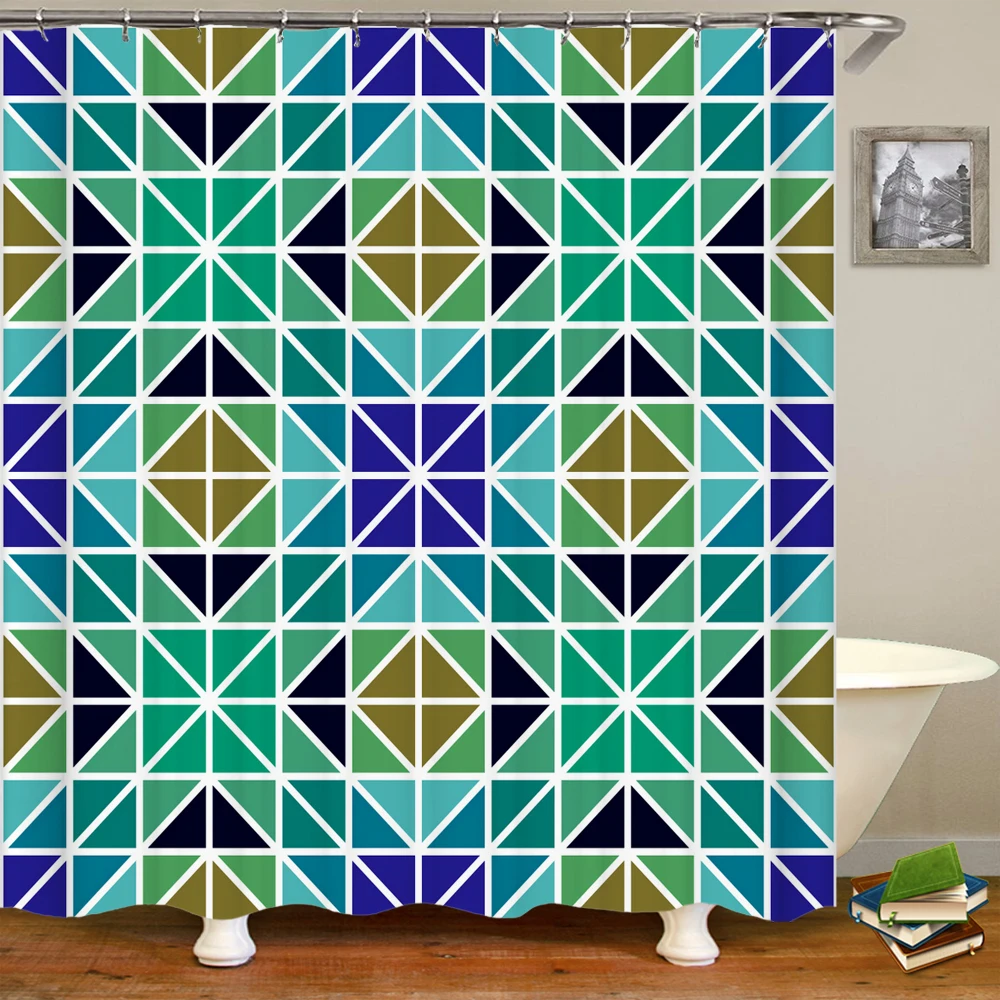 Colorful Geometry Mandala Shower Curtain Ethnic Tribal Striped Pattern Bathroom Decor Waterproof Fabric with Hooks Bath Curtains
Colorful Geometry Mandala Shower Curtain Ethnic Tribal Striped Pattern Bathroom Decor Waterproof Fabric with Hooks Bath Curtains
