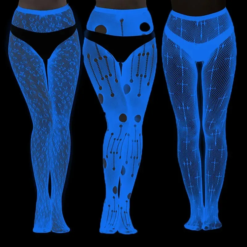 Light Glow in the Dark Fishnet Stockings for Women Luminous Mesh Pantyhose - Halloween Glowing Tights - Sexy Party Hosiery
Light Glow in the Dark Fishnet Stockings for Women Luminous Mesh Pantyhose - Halloween Glowing Tights - Sexy Party Hosiery