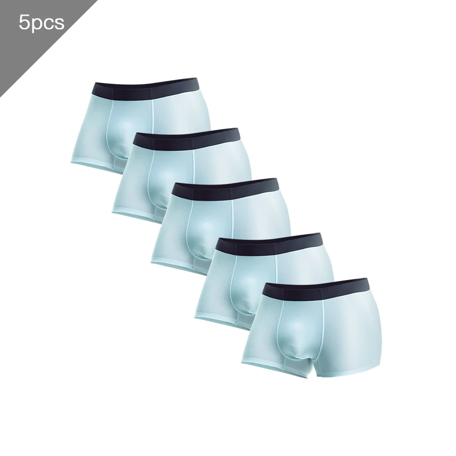 5PCS Men's Underwear Men's Wholesale Boxer Briefs Ice Silk Seamless Boxer Shorts Trendyy Sexy Breathable Pants Thin Summer
5PCS Men's Underwear Men's Wholesale Boxer Briefs Ice Silk Seamless Boxer Shorts Trendyy Sexy Breathable Pants Thin Summer