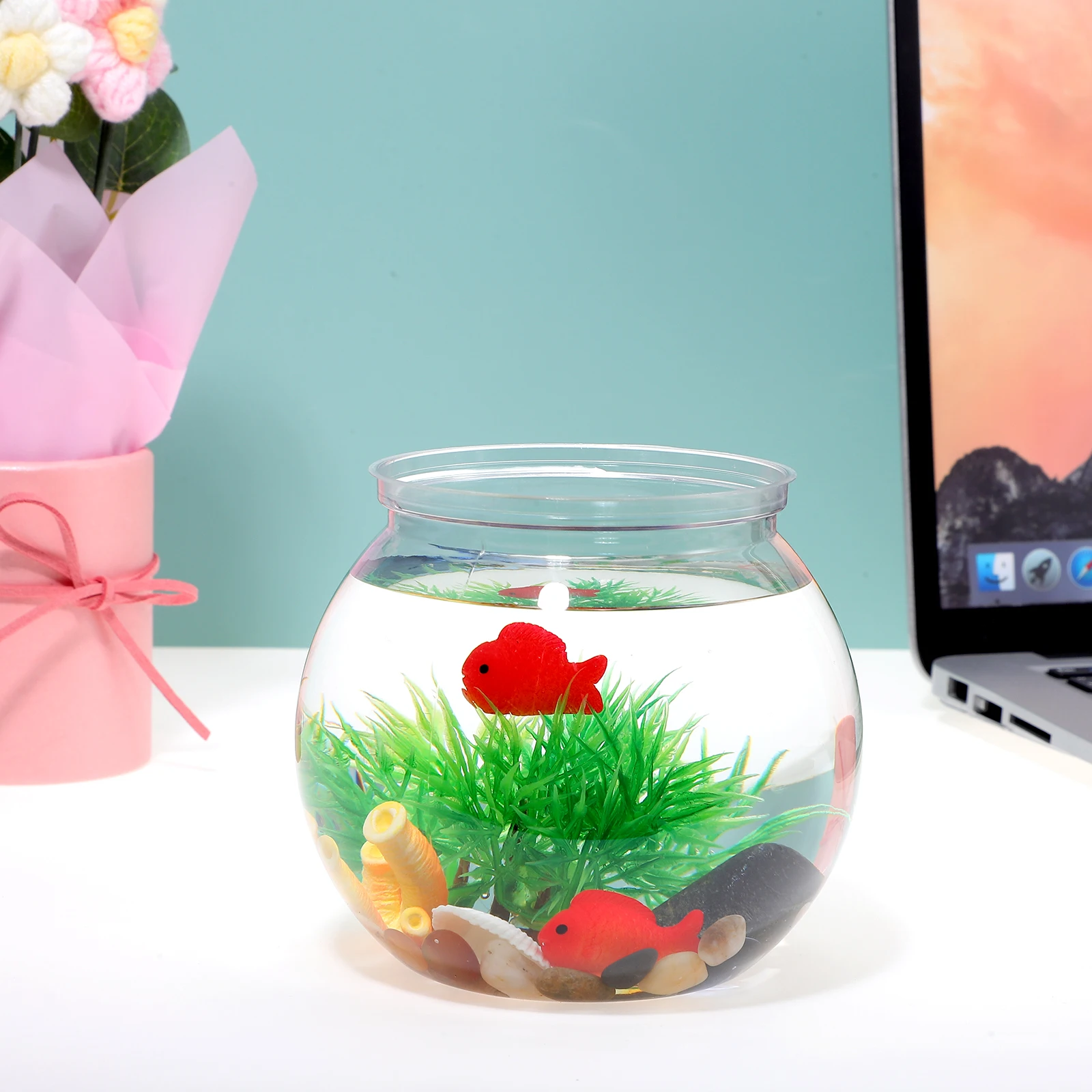 6pcs Clear Round Fish Tank Bowl Durable Plastic Decorative Vase Plant Storage Pot Desktop Home Office Decor for Party
6pcs Clear Round Fish Tank Bowl Durable Plastic Decorative Vase Plant Storage Pot Desktop Home Office Decor for Party