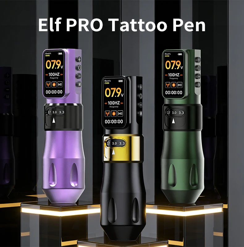 ELF Pro Tattoo Machine Pen Wireless Power Supply Battery 1700mAh Adjustable Stroke Permanent Makeup Coreless Tattoo Gun
ELF Pro Tattoo Machine Pen Wireless Power Supply Battery 1700mAh Adjustable Stroke Permanent Makeup Coreless Tattoo Gun