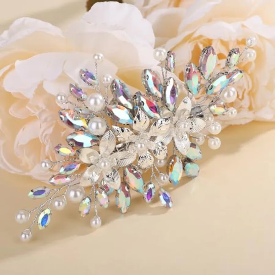 Rhinestones Beads Hair Comb for Wedding Brides Bridesmaid Women Handmade Flower Jewelry
Rhinestones Beads Hair Comb for Wedding Brides Bridesmaid Women Handmade Flower Jewelry